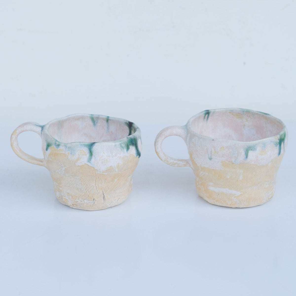 Ge Kiln Tall Green Drip Glaze Ceramic Teacup - Seven Cups