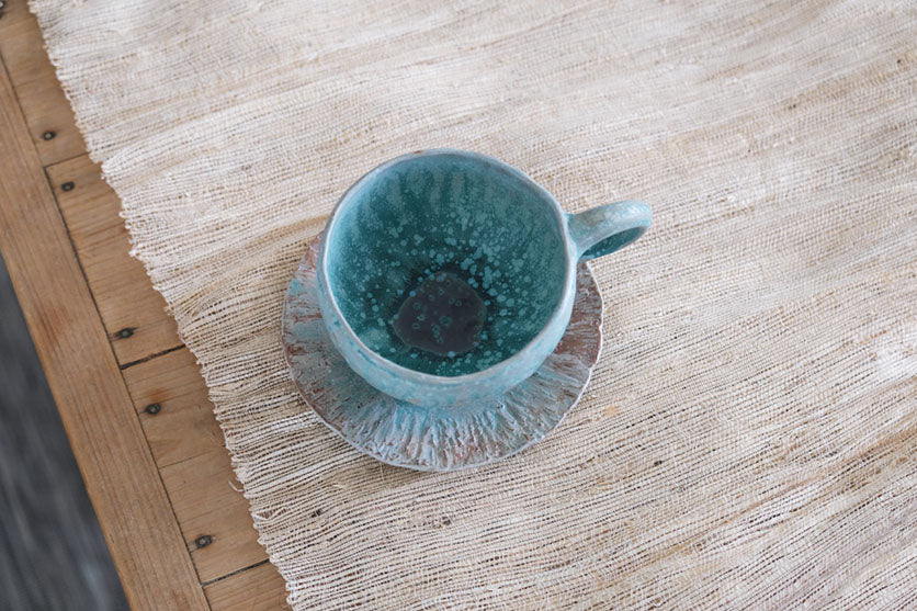 Turkish Blue Cup and Saucer