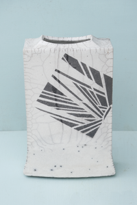 Large Column Raku Vase
