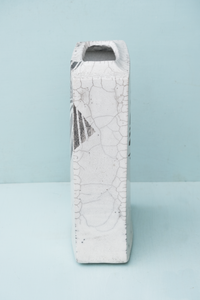 Large Column Raku Vase