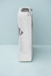 Large Column Raku Vase