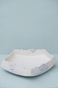 Large Angular Raku Platter