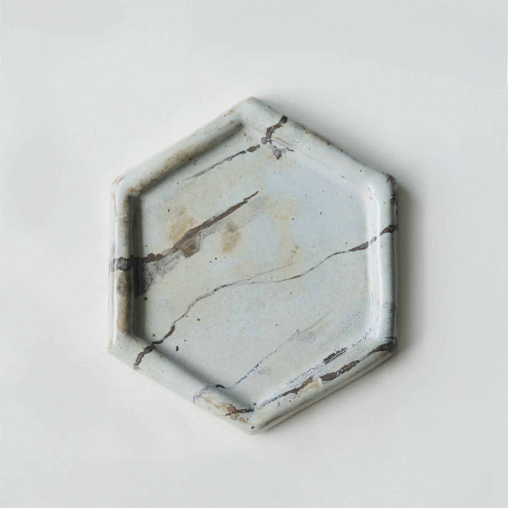 Marble Hexagon Coaster/Mamezara