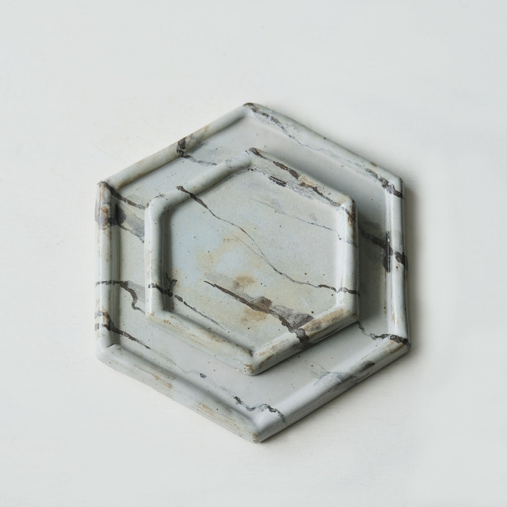 Marble Hexagon Coaster/Mamezara