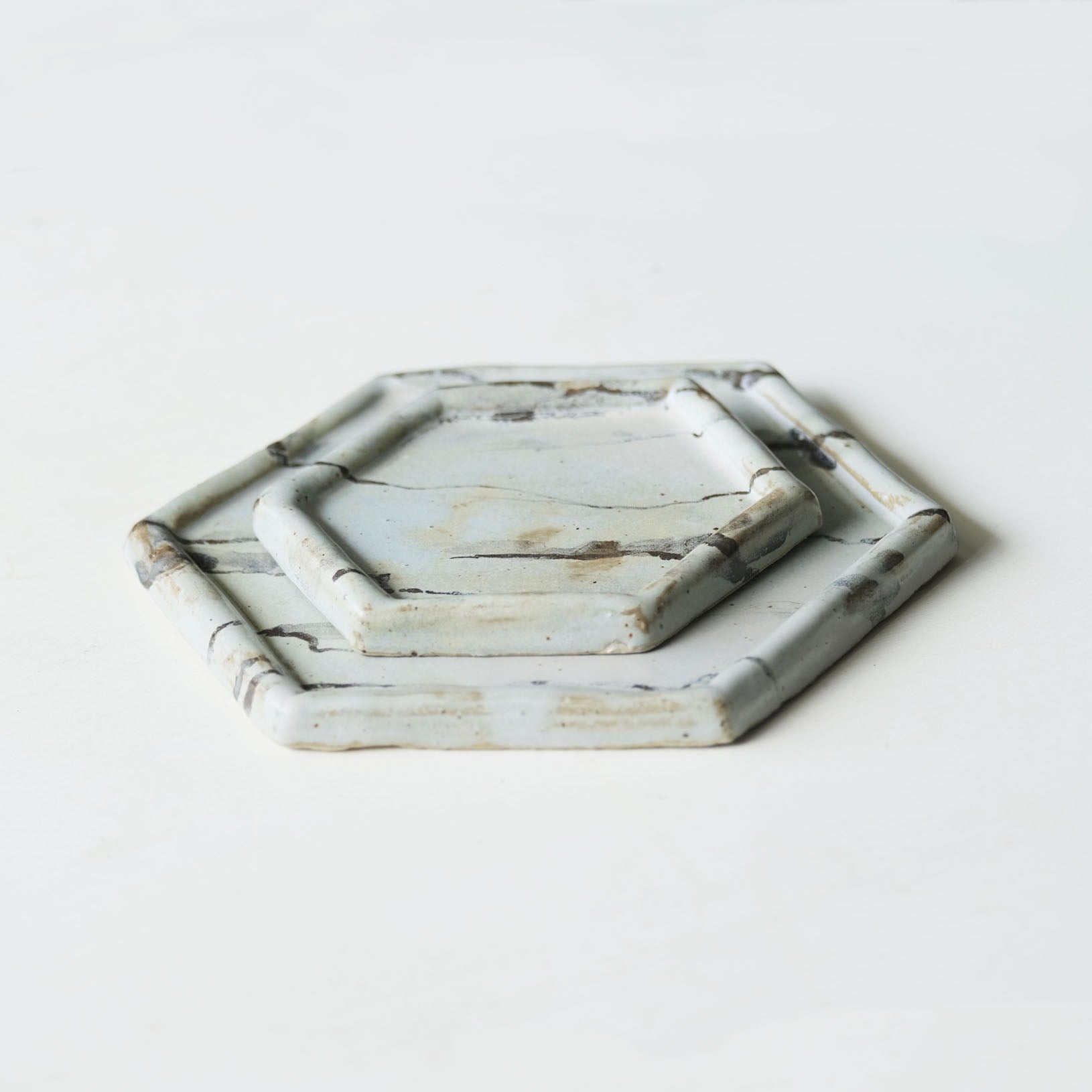 Marble Hexagon Side Plate