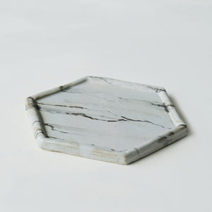 Marble Hexagon Side Plate