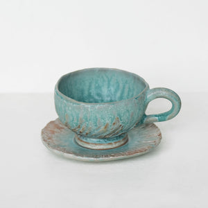 Turkish Blue Cup and Saucer