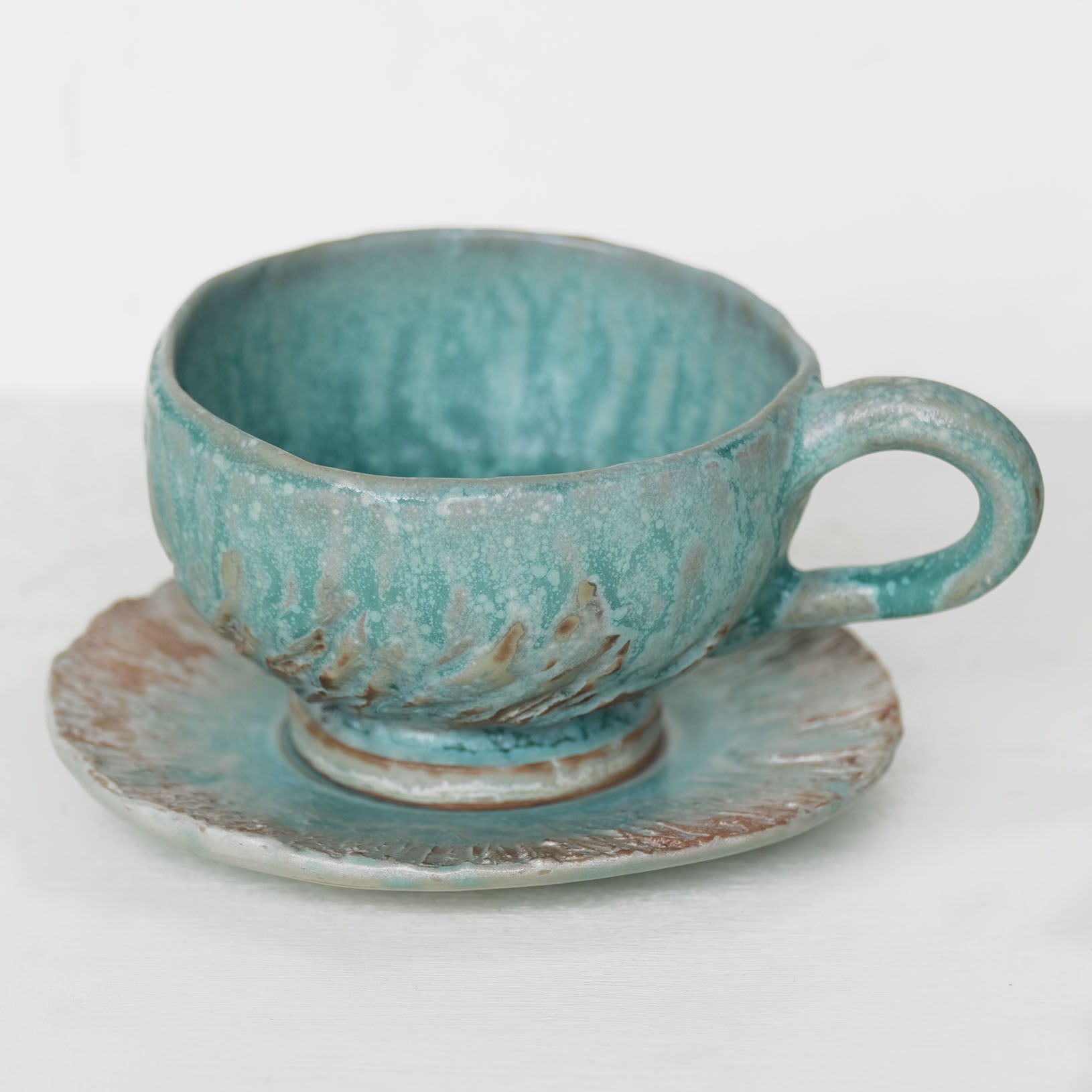 Turkish Blue Cup and Saucer