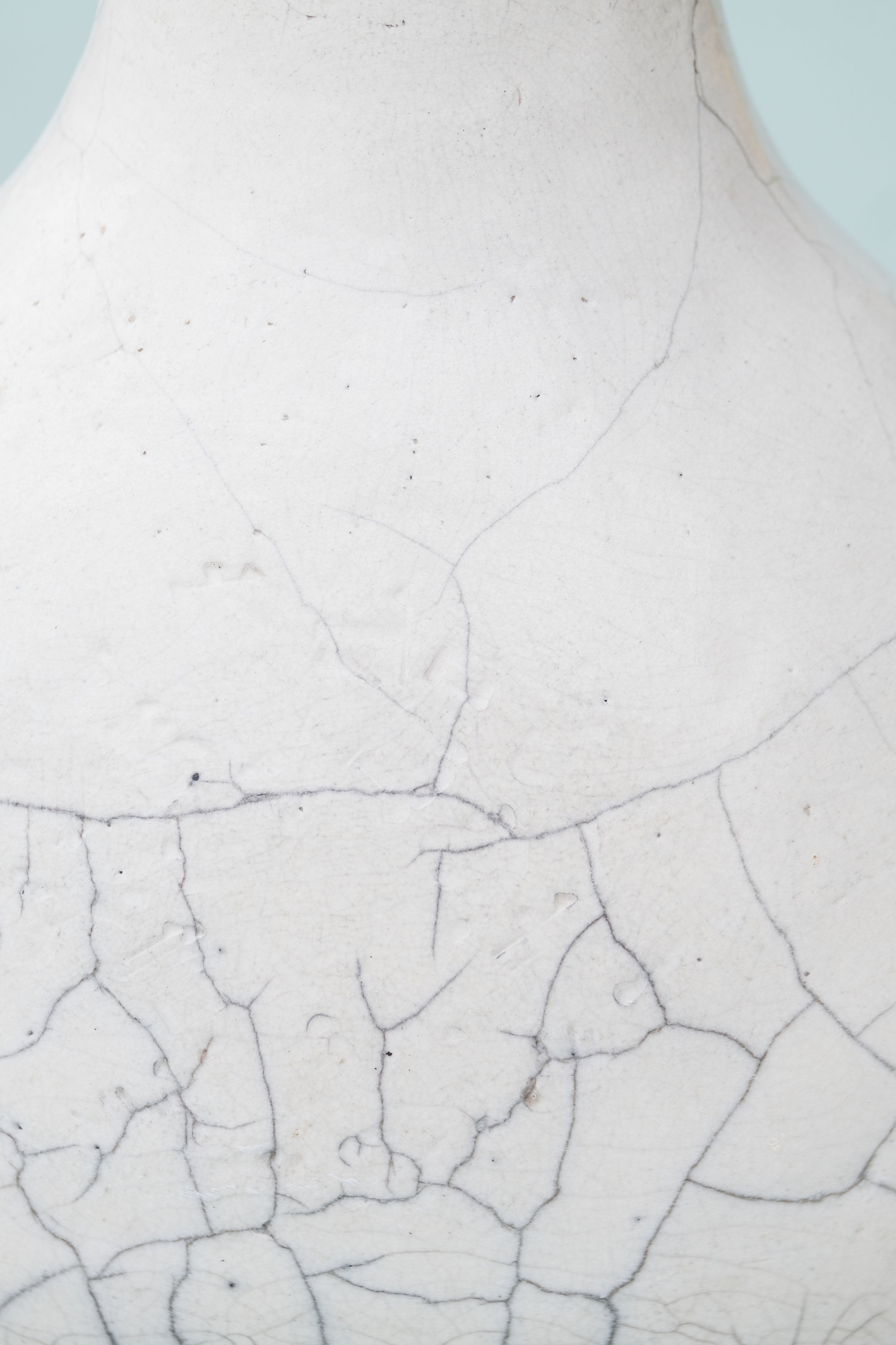 Wide Bottom Raku Vase