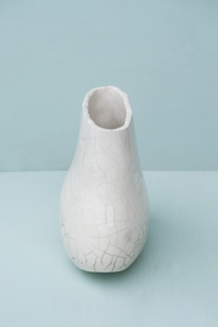 Medium Wide Bottom Raku Vase