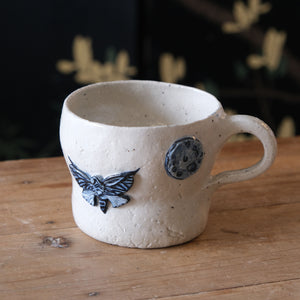 Moth and Moon Mug