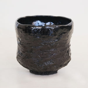 Tall Black Rock Teabowl