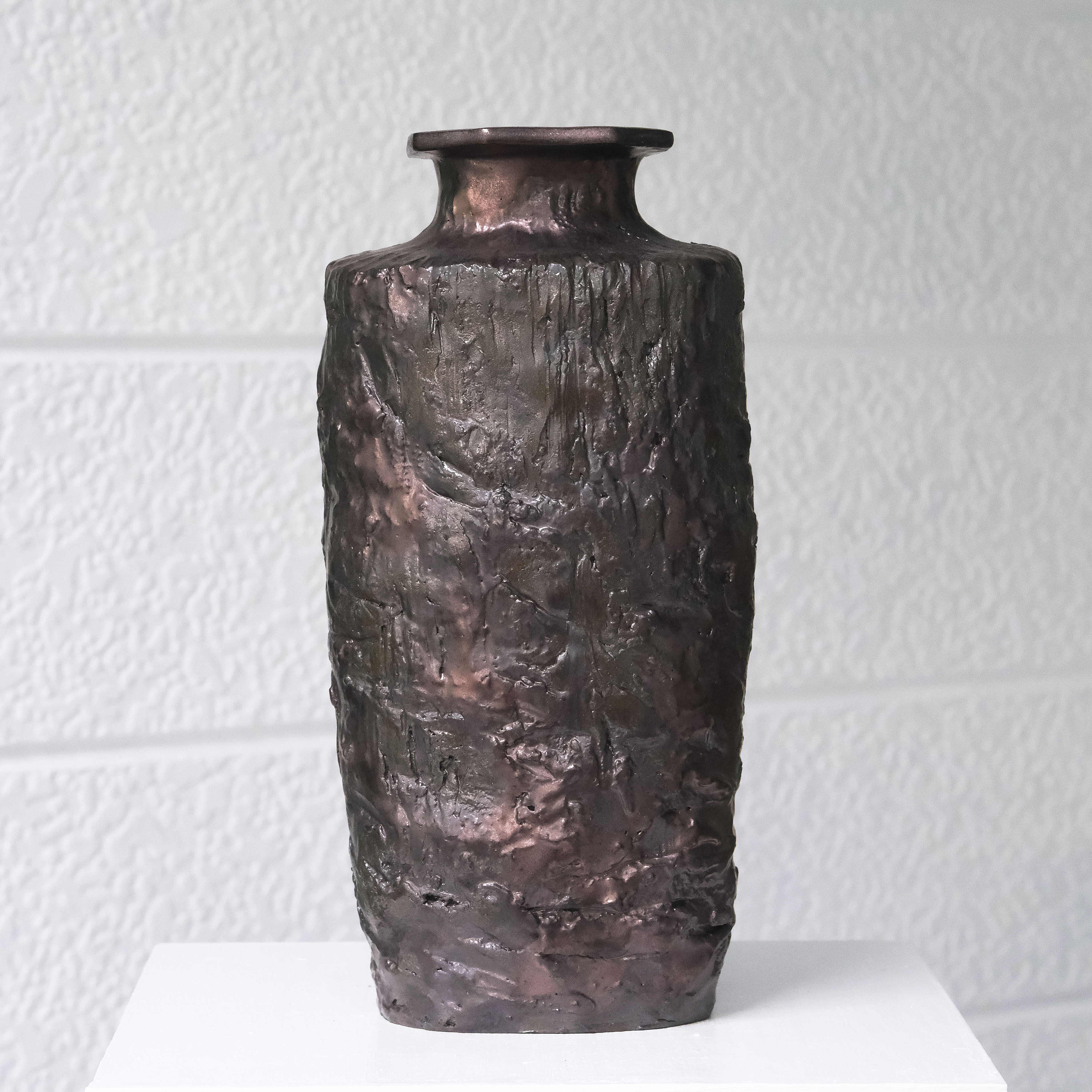 Bronze Column Vase