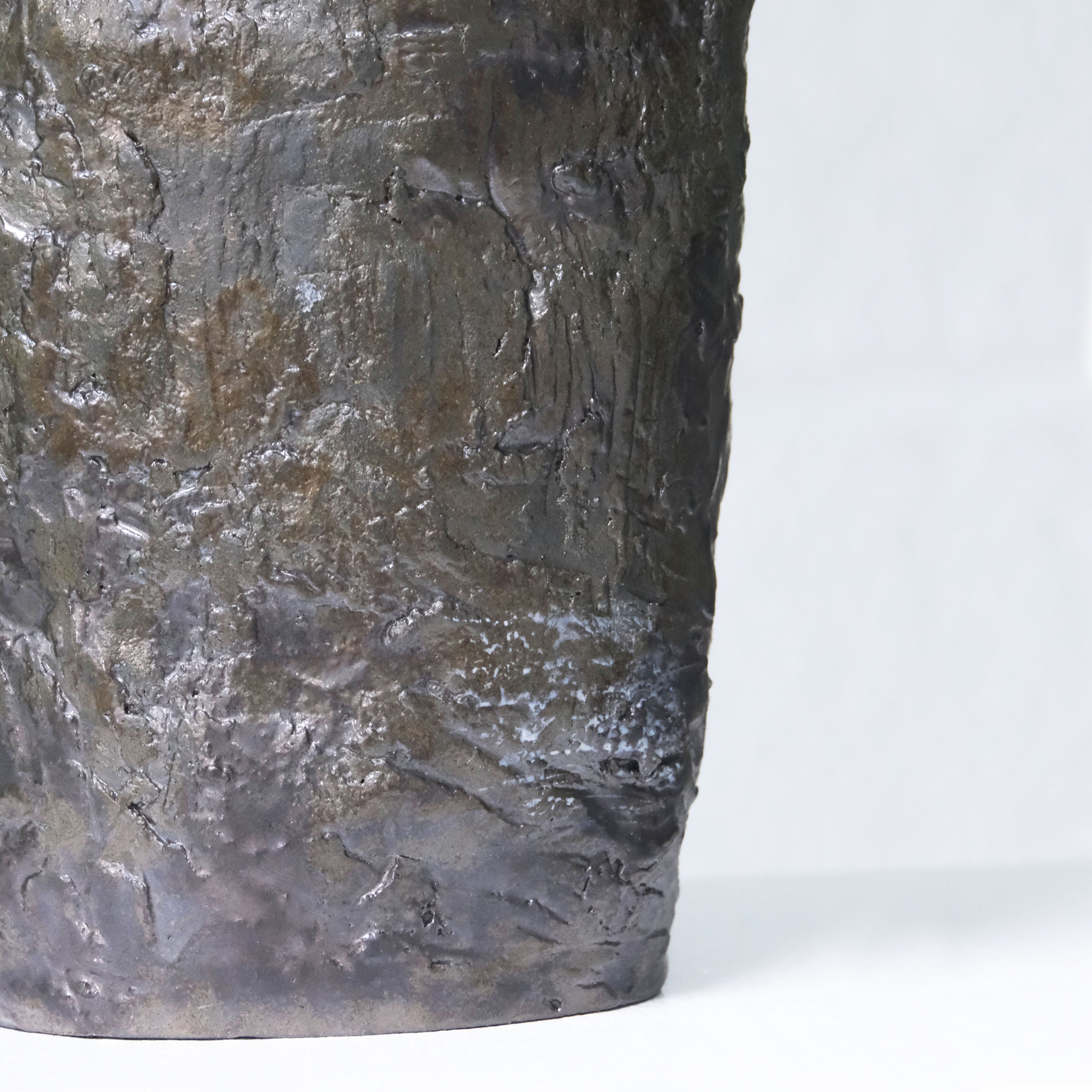 Bronze Column Vase