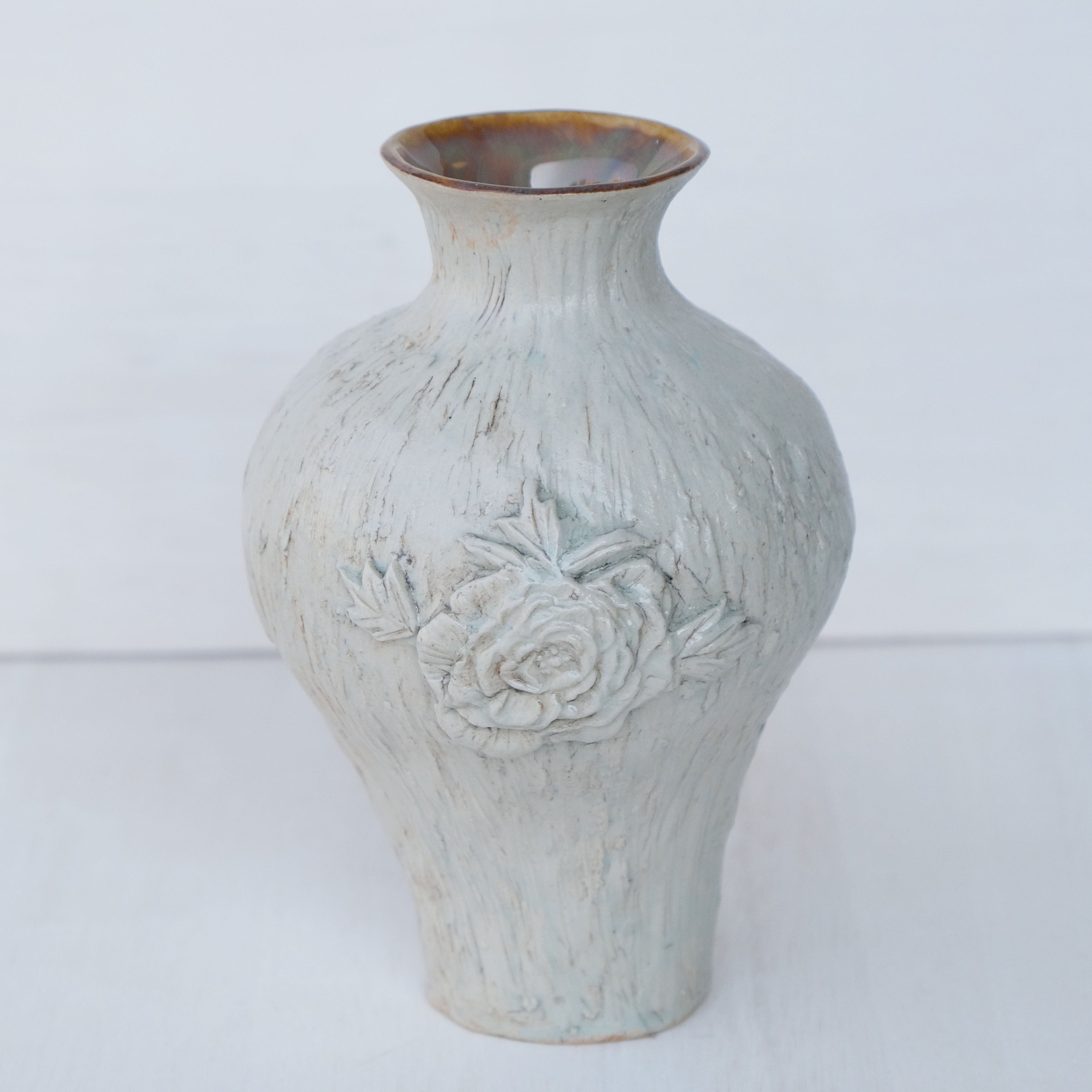 Celadon Peony Vase
